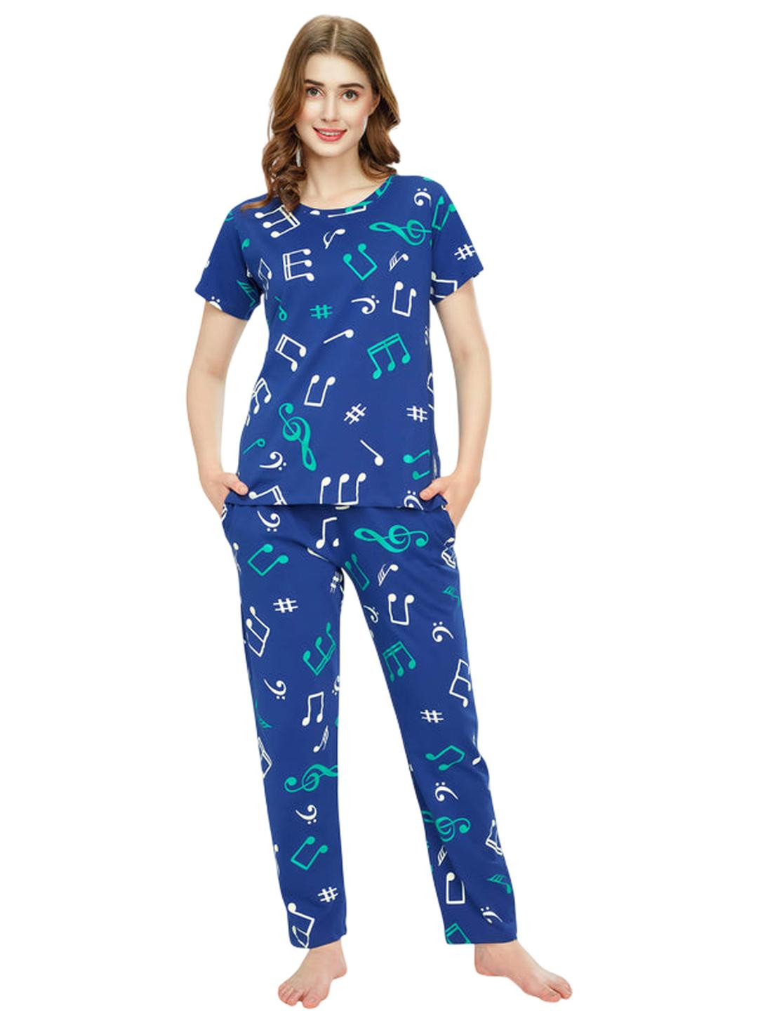 vj fashion Women Printed Night Suit