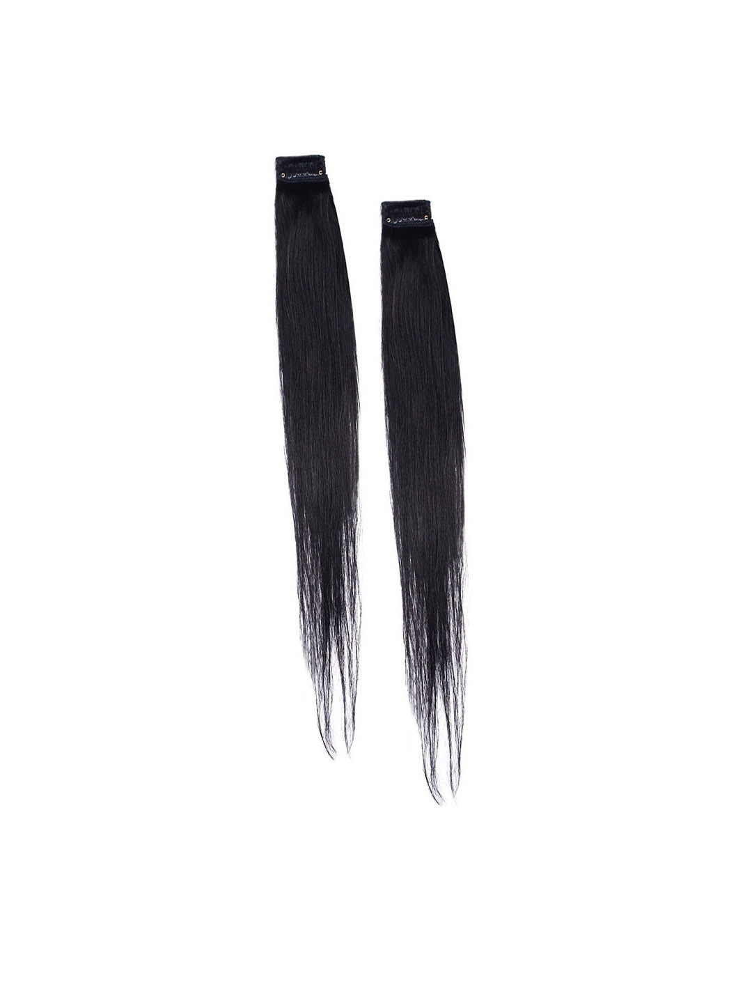 GROWTH Clip-In Straight Lock Hair Extension - Natural Black - 14 Inch
