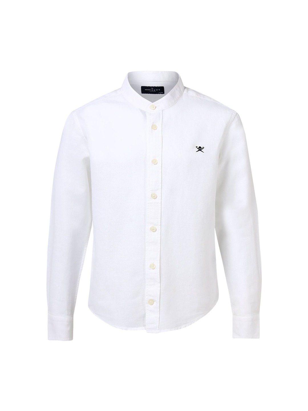 HACKETT LONDON Boys Solid Mandarin Collar Casual Shirt