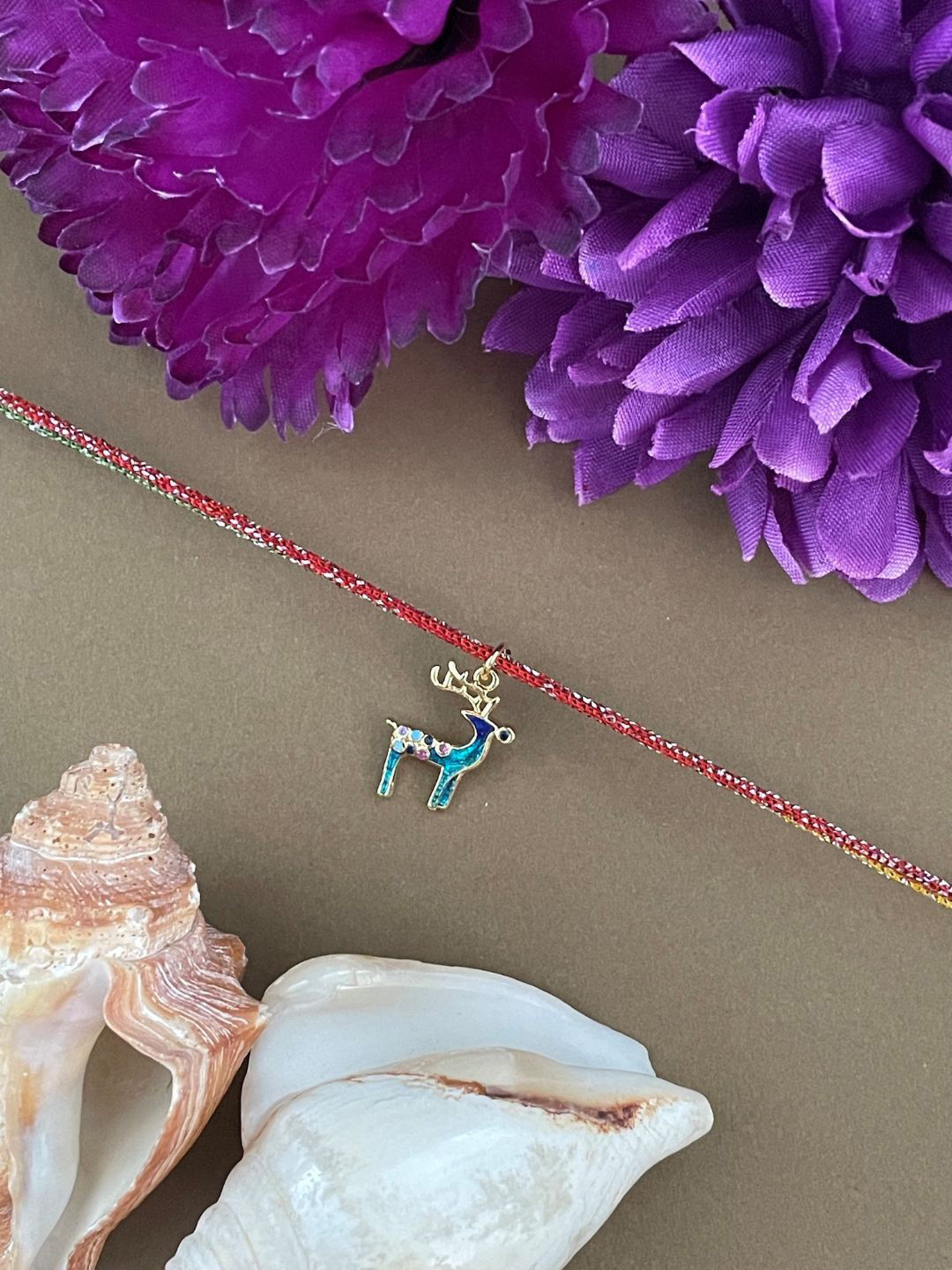 Digital Dress Room Reindeer Charm Thread Rakhi