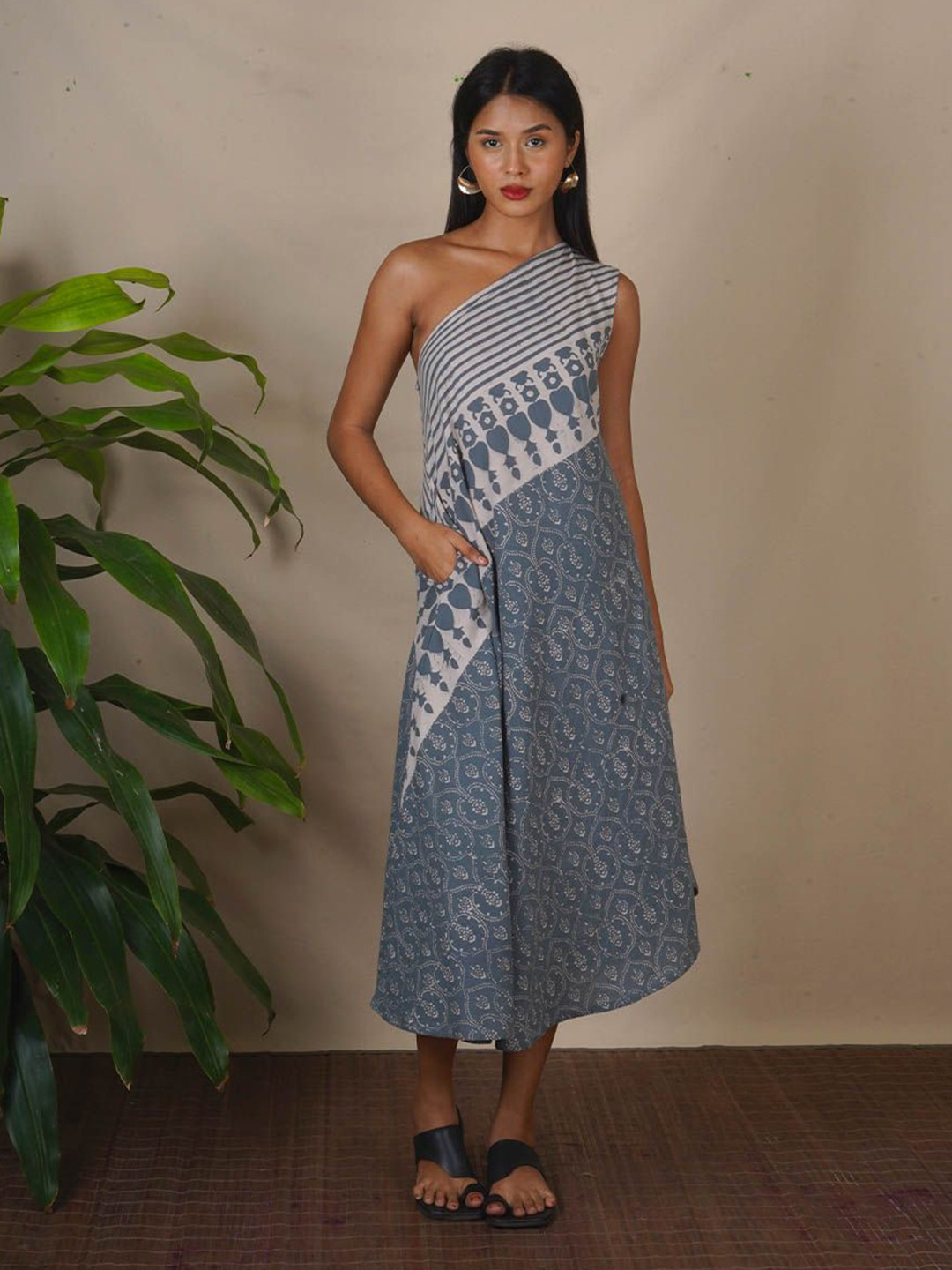 Chidiyaa Block Printed Cotton Dress