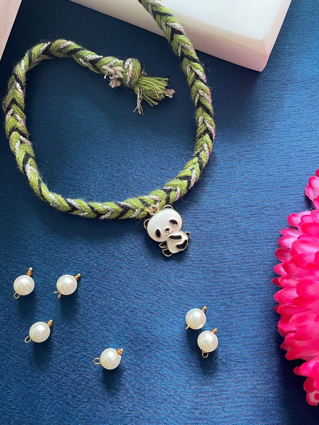 Digital Dress Room Panda Charm Thread Rakhi