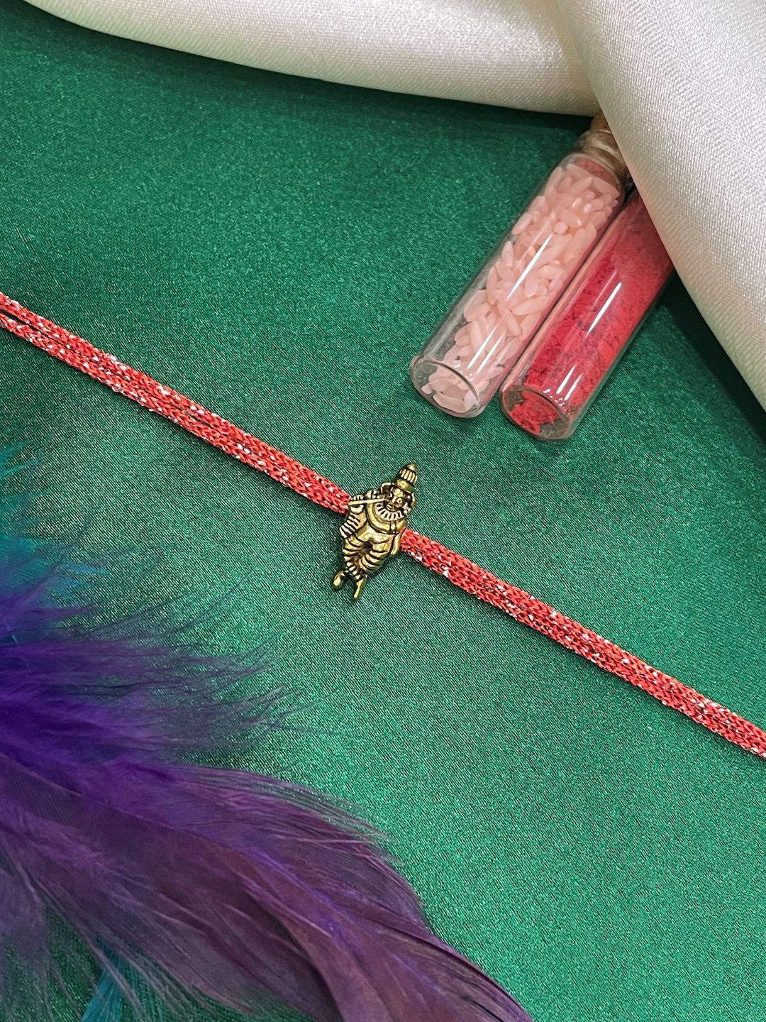 Digital Dress Room Lord Krishna Thread Rakhi