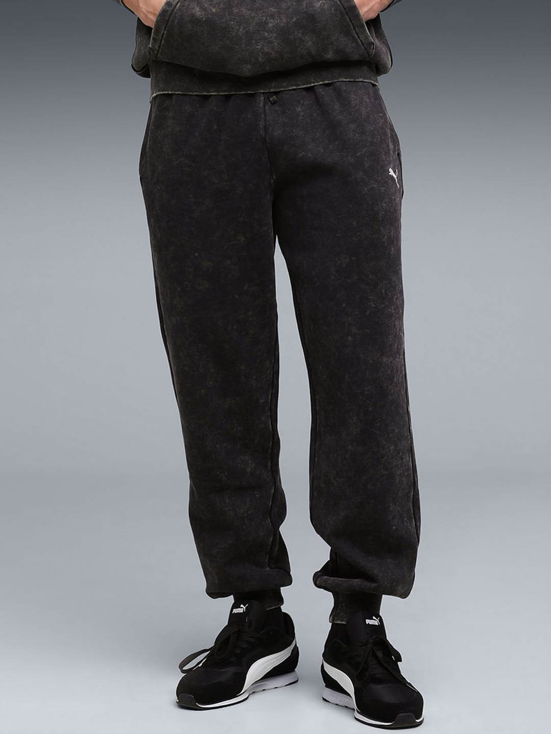Puma Essentials Elevated Wash Men Relaxed Fit Cotton Sweatpants