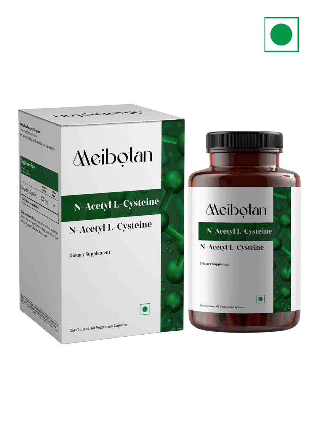 Meibotan N-Acetyl L-Cysteine 600 mg Support Immune Health - 60 Capsules