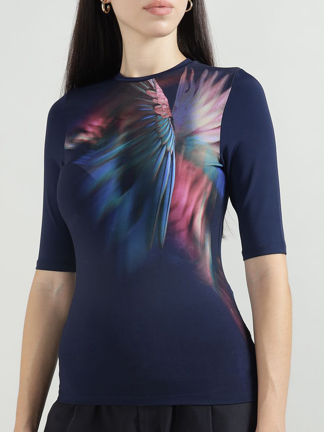Ted Baker Women Hannaz Printed Slinky Jersey Top
