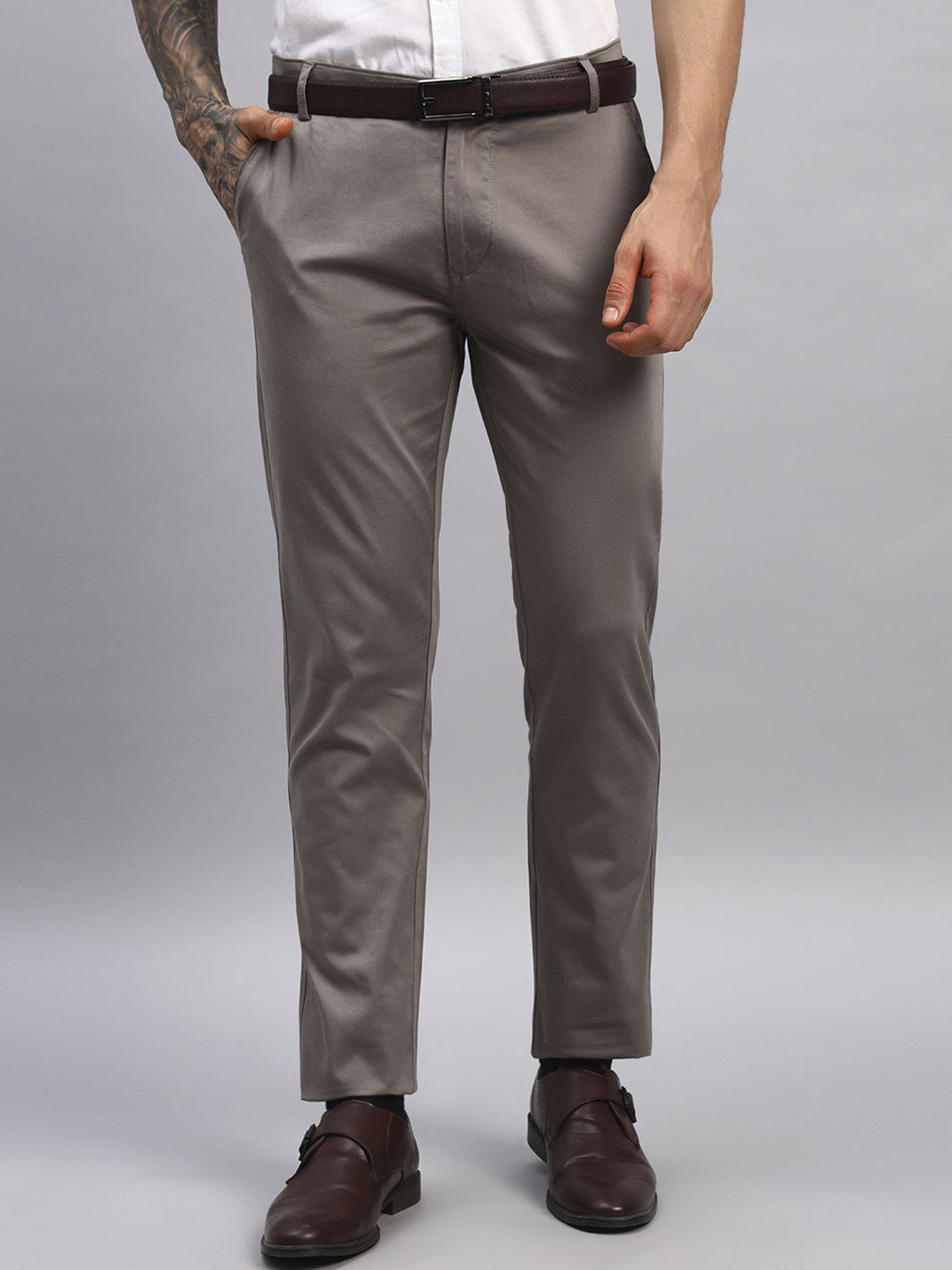 AAAI Enterprises Men Relaxed Straight Leg Slim Fit Chinos Trousers