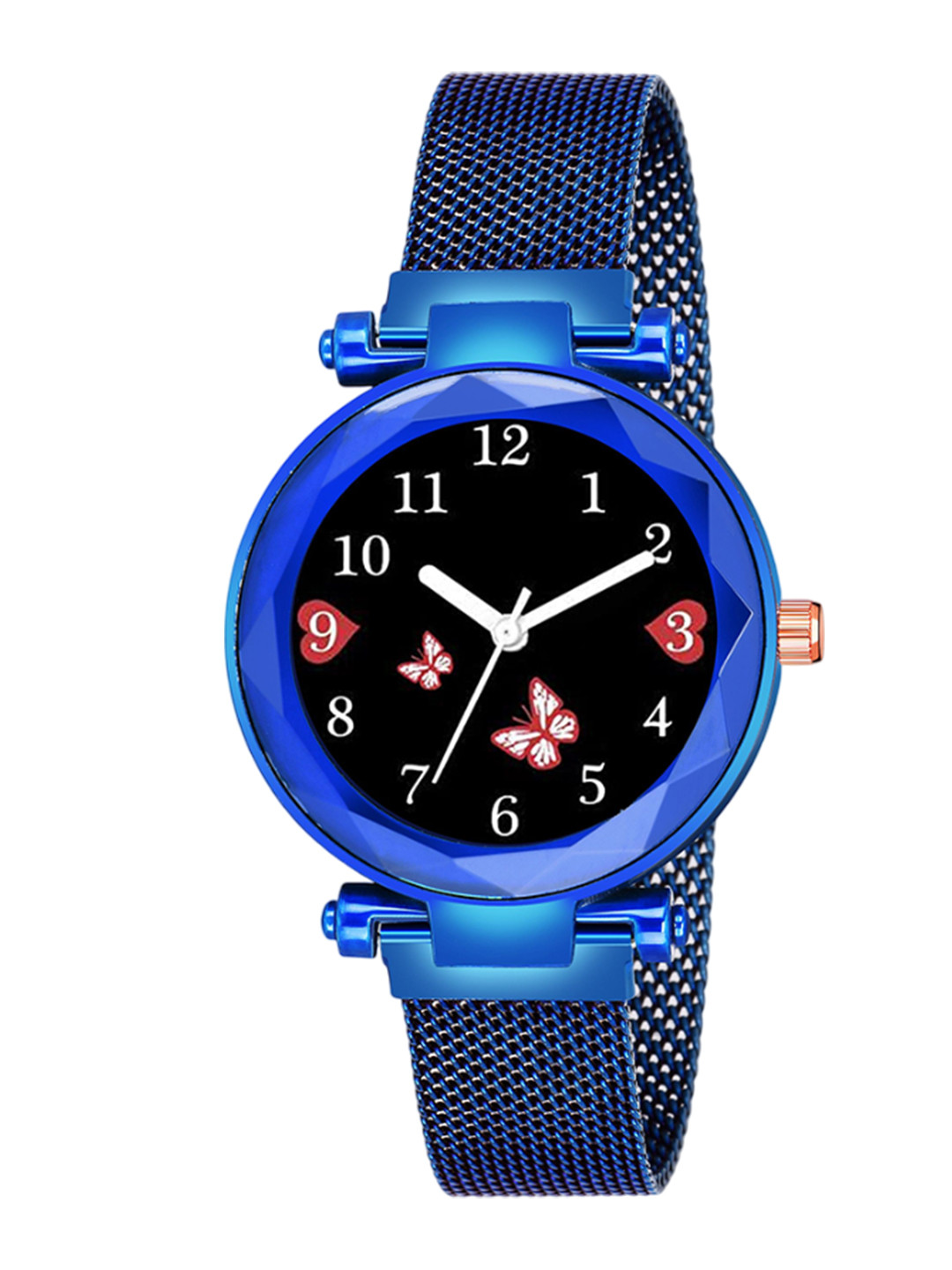 Gopal Shopcart Unisex  Style Straps Analogue Watch GR 379BLU Batterfly M