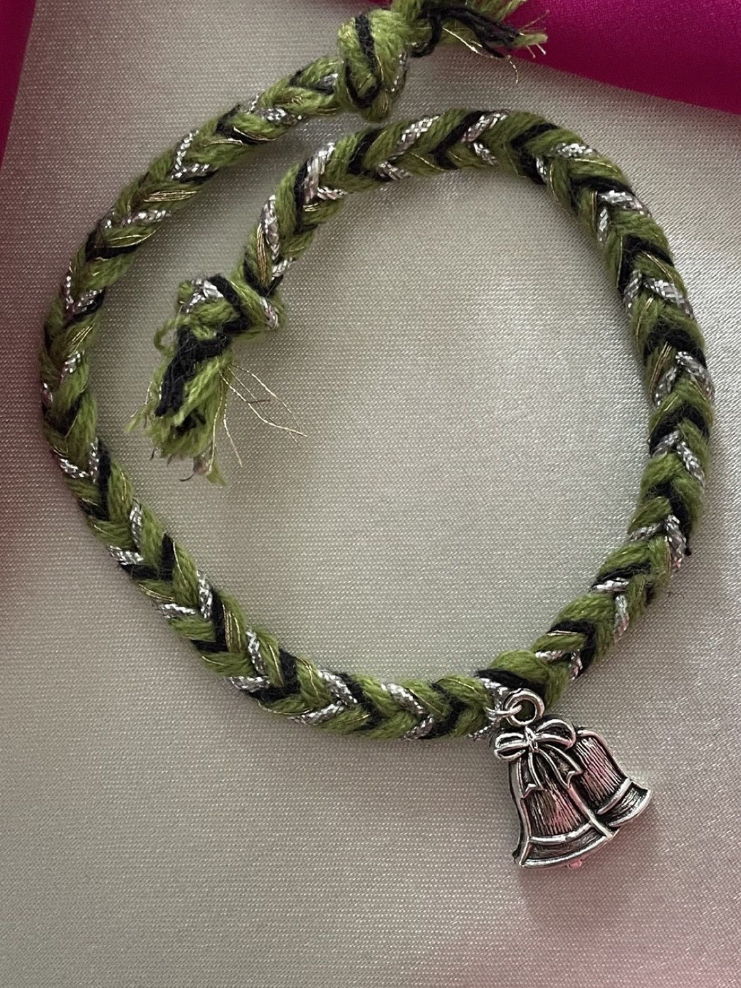 Digital Dress Room Bell Charm Thread Rakhi