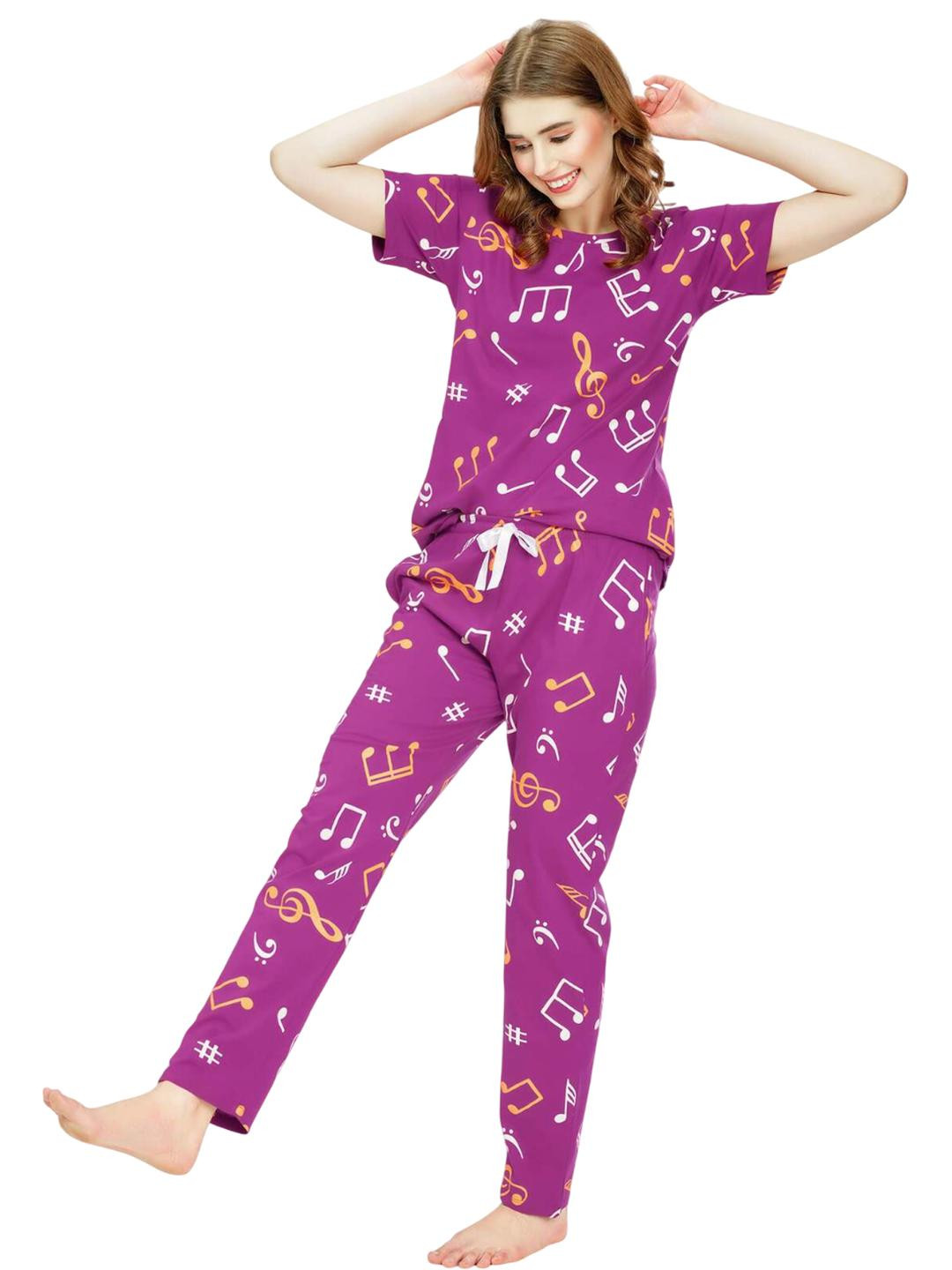 vj fashion Women Printed Night Suit