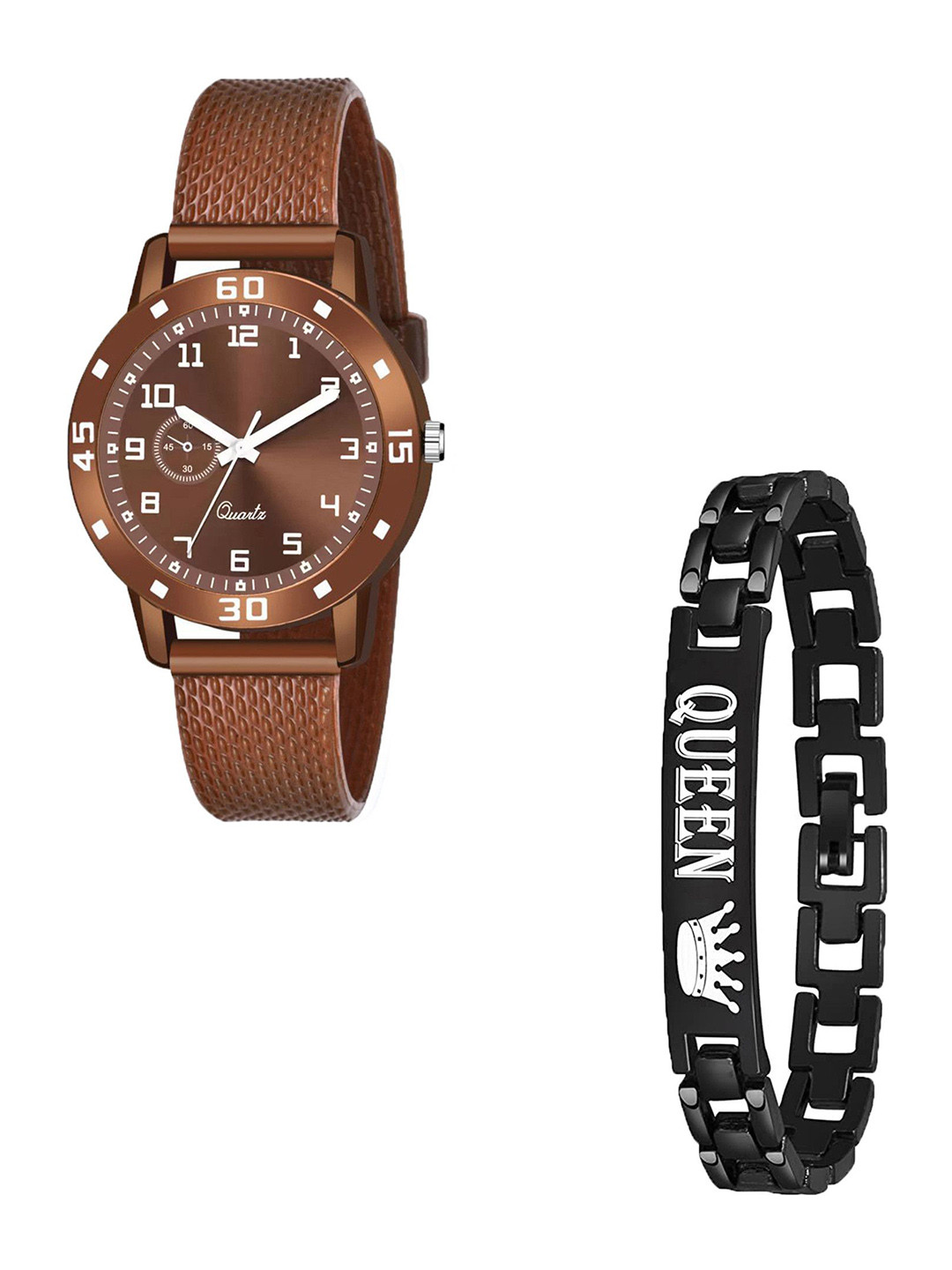 CSAMON Women Analogue Watch Gift Set C1001BRO Aeivyo S W QBLK Breclect