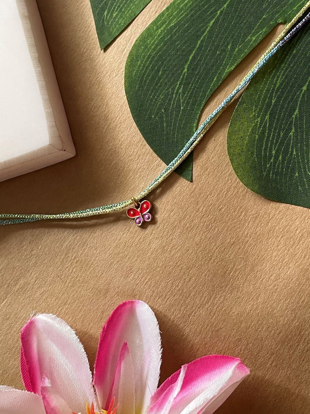 Digital Dress Room Mini Butterfly Charm Thread Rakhi