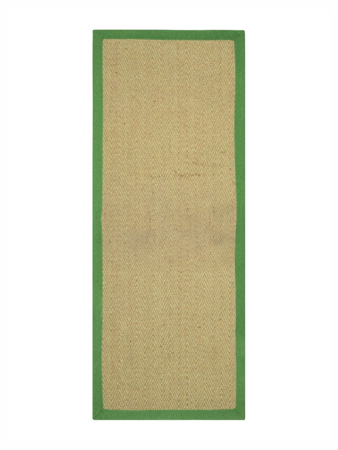 Saral Home Green & Beige Self-Designed Anti-Slip Floor Runner