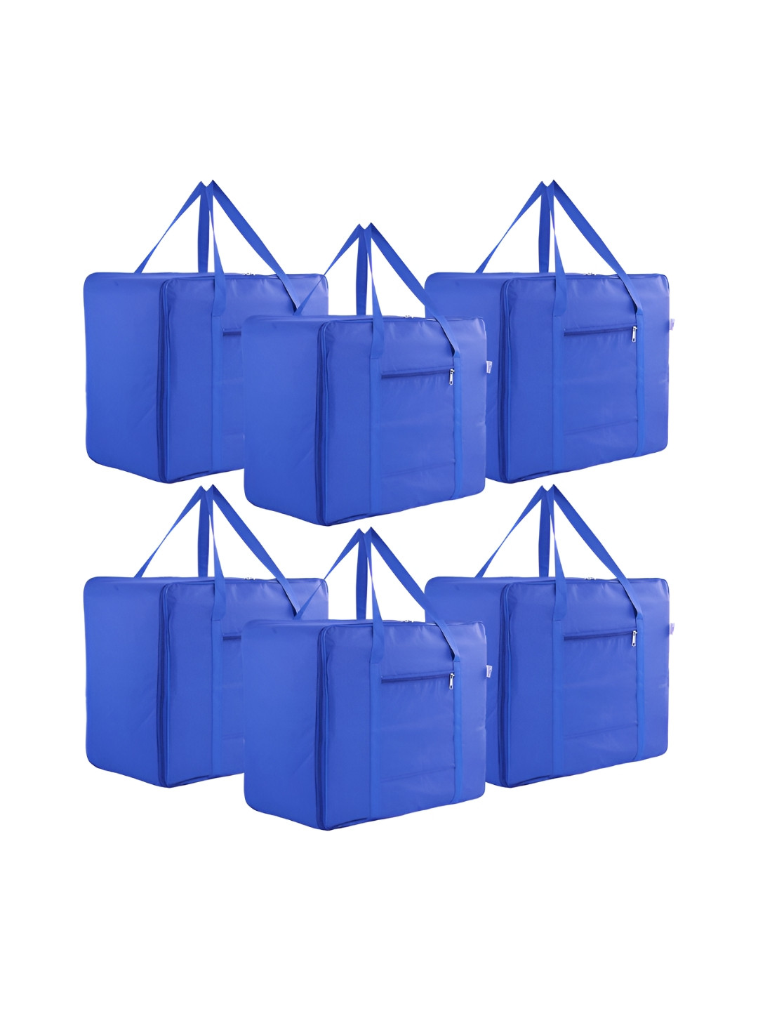 Aura Royal Blue 6 Pieces Multi-Utility Organiser Bag With Handle