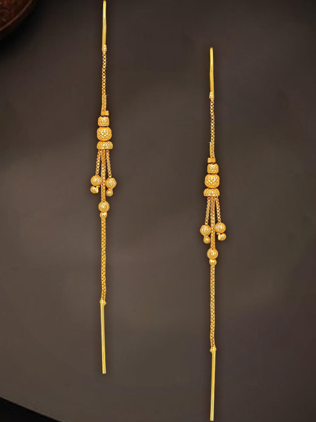 Raj And Deb Gold-Plated Brass Earrings