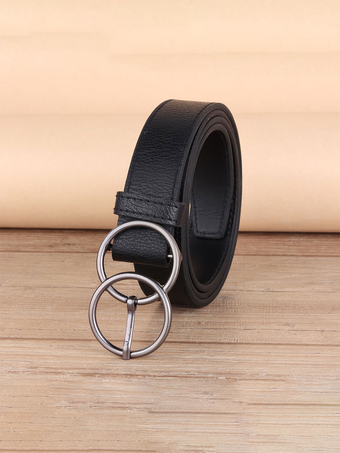 Provogue Women Textured Push Pin PU Belt