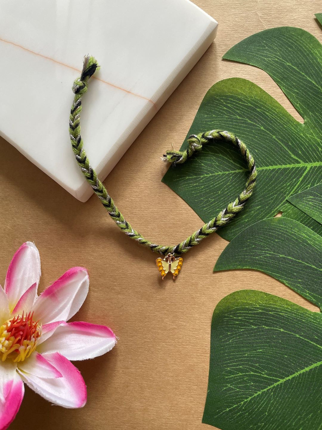 Digital Dress Room Butterfly Charm Thread Rakhi