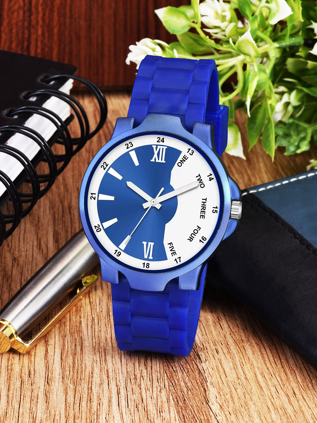 CSAMON Men Dial & Straps Analogue Watch 3Kan 1002BLU