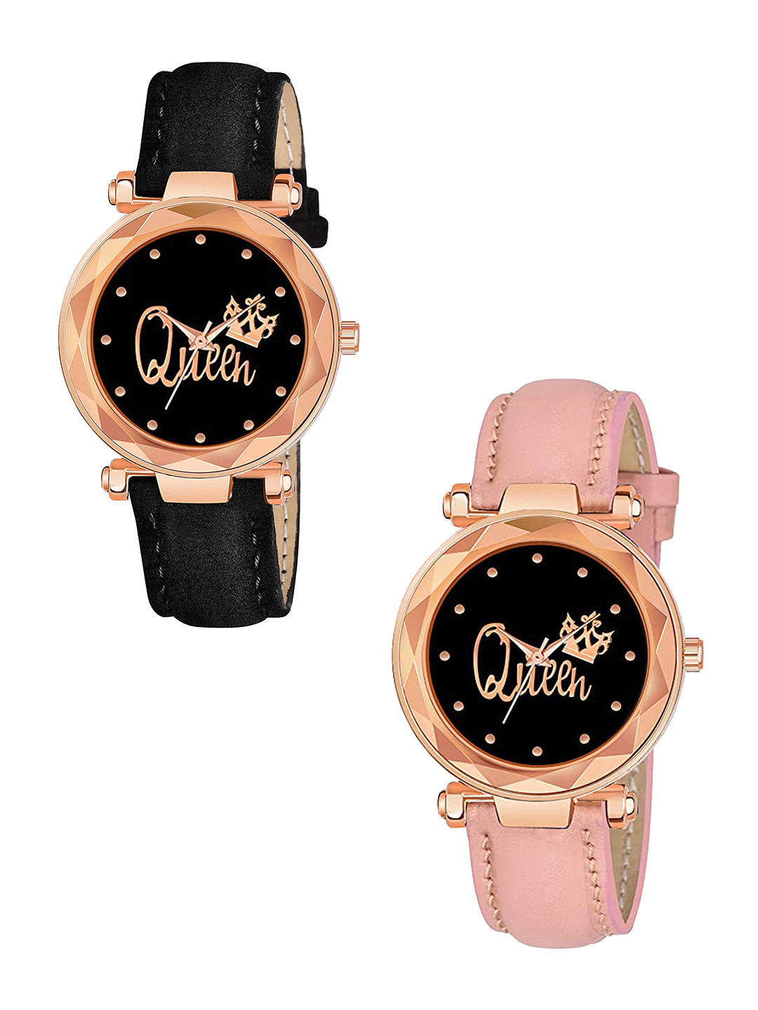 Gopal Shopcart Women Printed Dial & Straps Analogue Watch GR379RG Q BLK Vel PINK G L