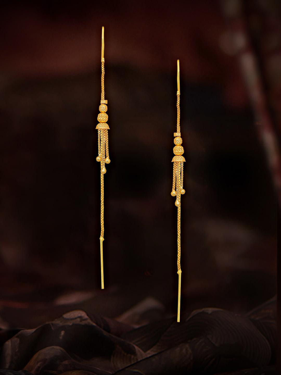 Raj And Deb Gold-Plated Brass Earrings