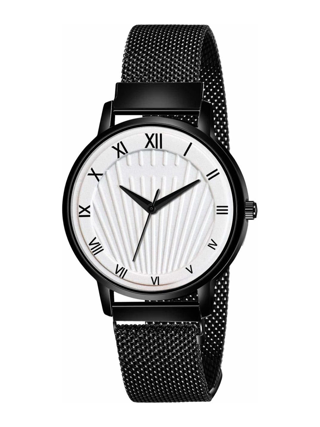 Gopal Shopcart Unisex Bracelet Style Straps Analogue Watch Csamon_16 black Silver Dial