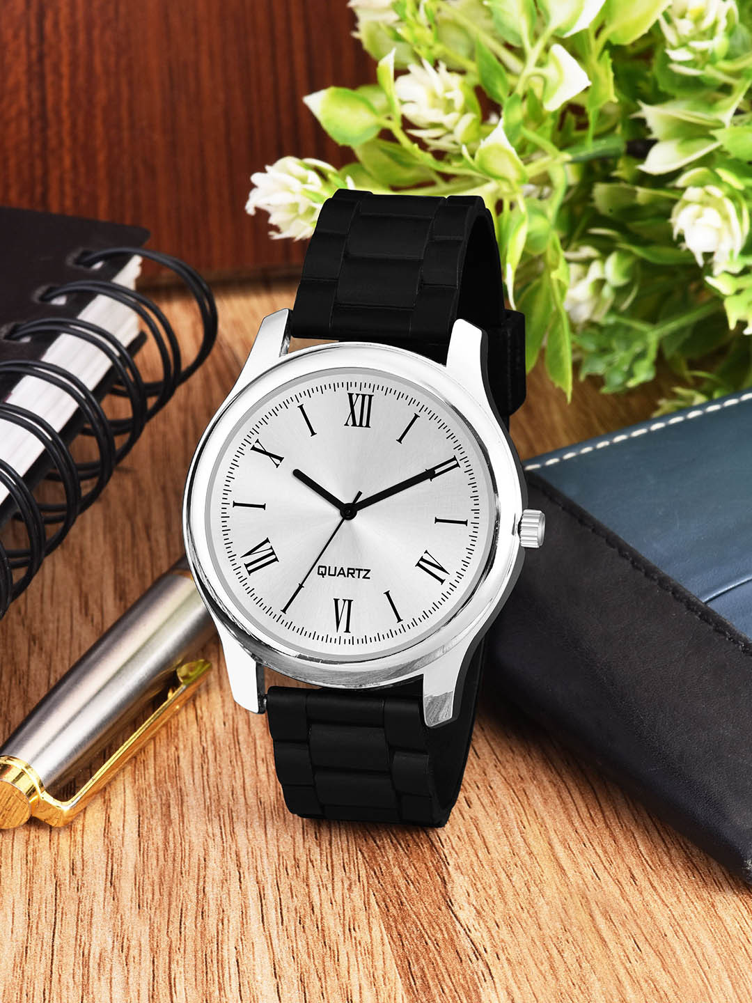 Gopal Shopcart Unisex Dial & Straps Analogue Watch 1017 WHRoman D BLK NEW PU