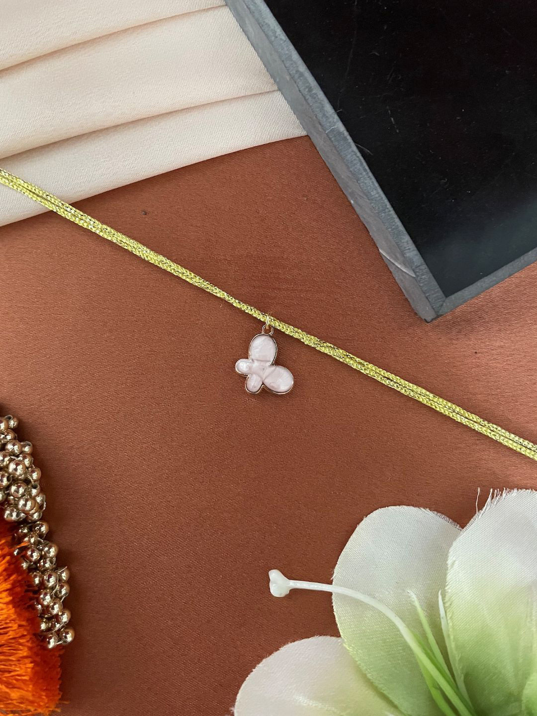 Digital Dress Room Flower Charm Thread Rakhi