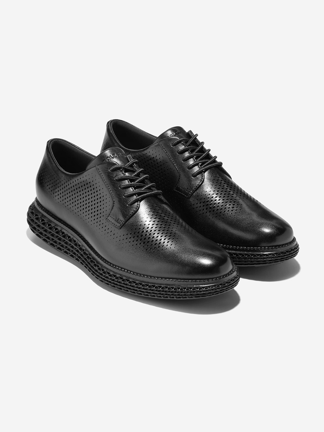 Cole Haan Men ORIGINALGRAND 2.0 Black Derby Shoes