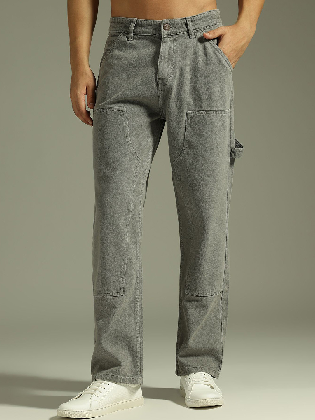 DENNISON Men Baggy Fit Carpenter Jeans