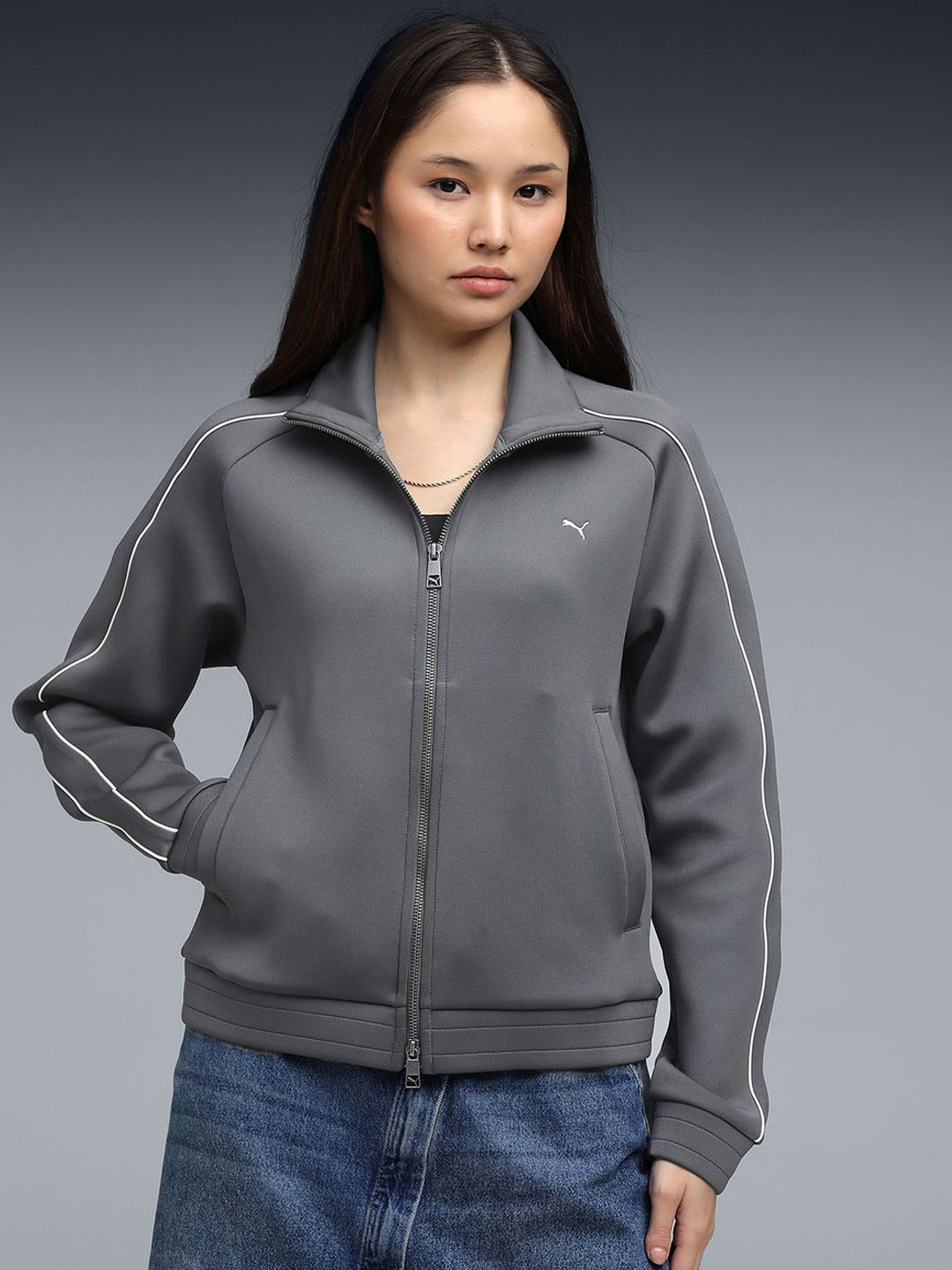 Puma T7 Women Relaxed Signature Stripe Track Jacket