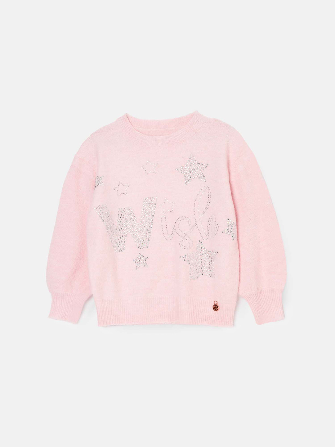 Angel & Rocket Girls Typography Embellished Sweater