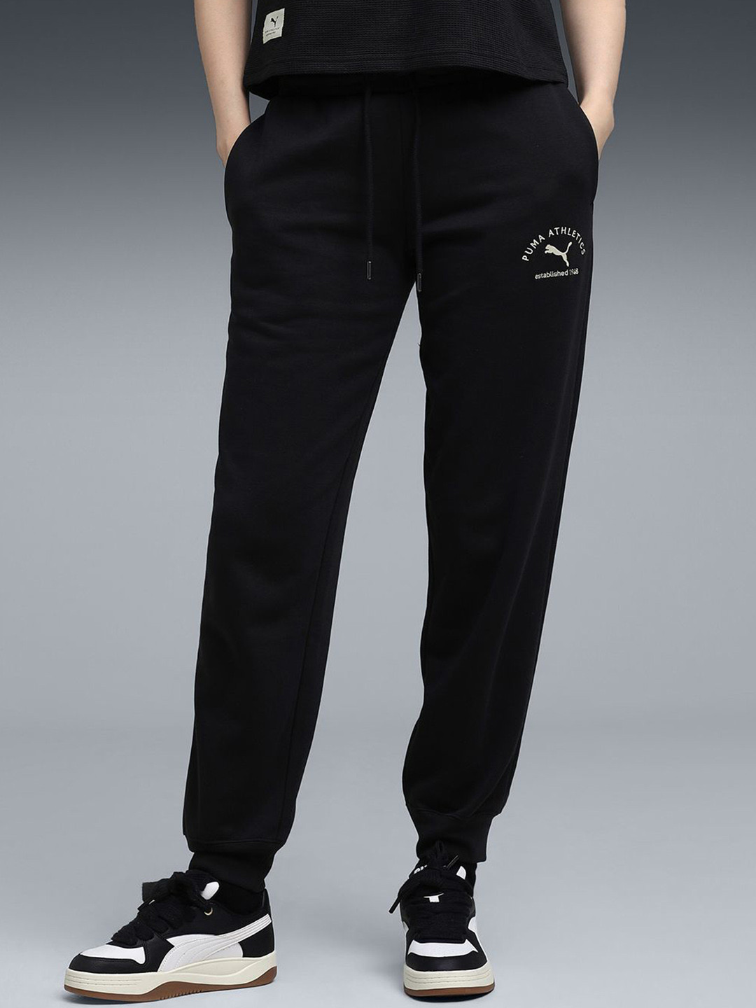 Puma Class Mid Rise Cotton Fleece Sweatpants