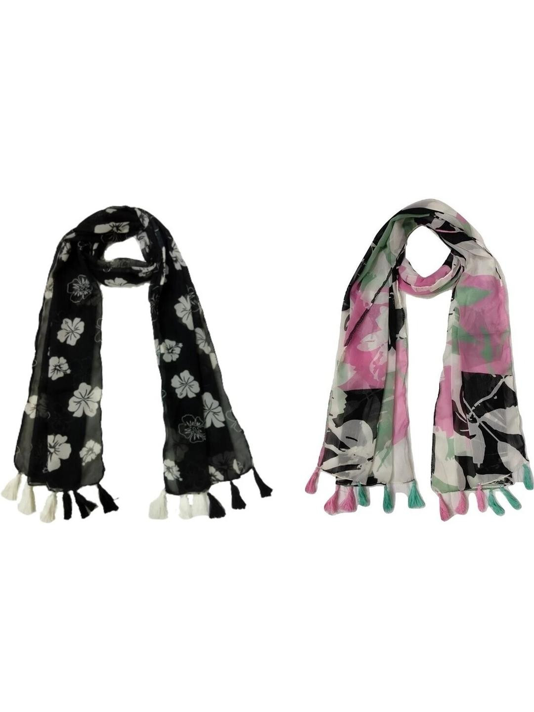 StoleVilla Floral Chiffon Stoles