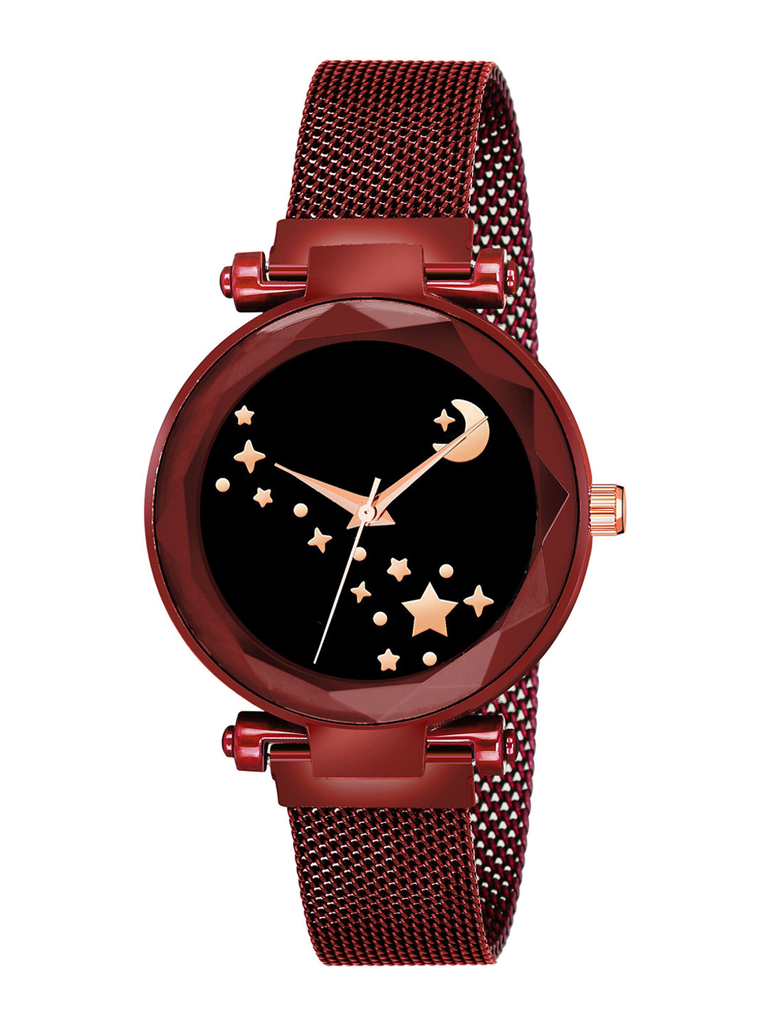 Gopal Shopcart Unisex  Dial & Bracelet Style Straps Analogue Watch GR_379_Red_Ida ka chand