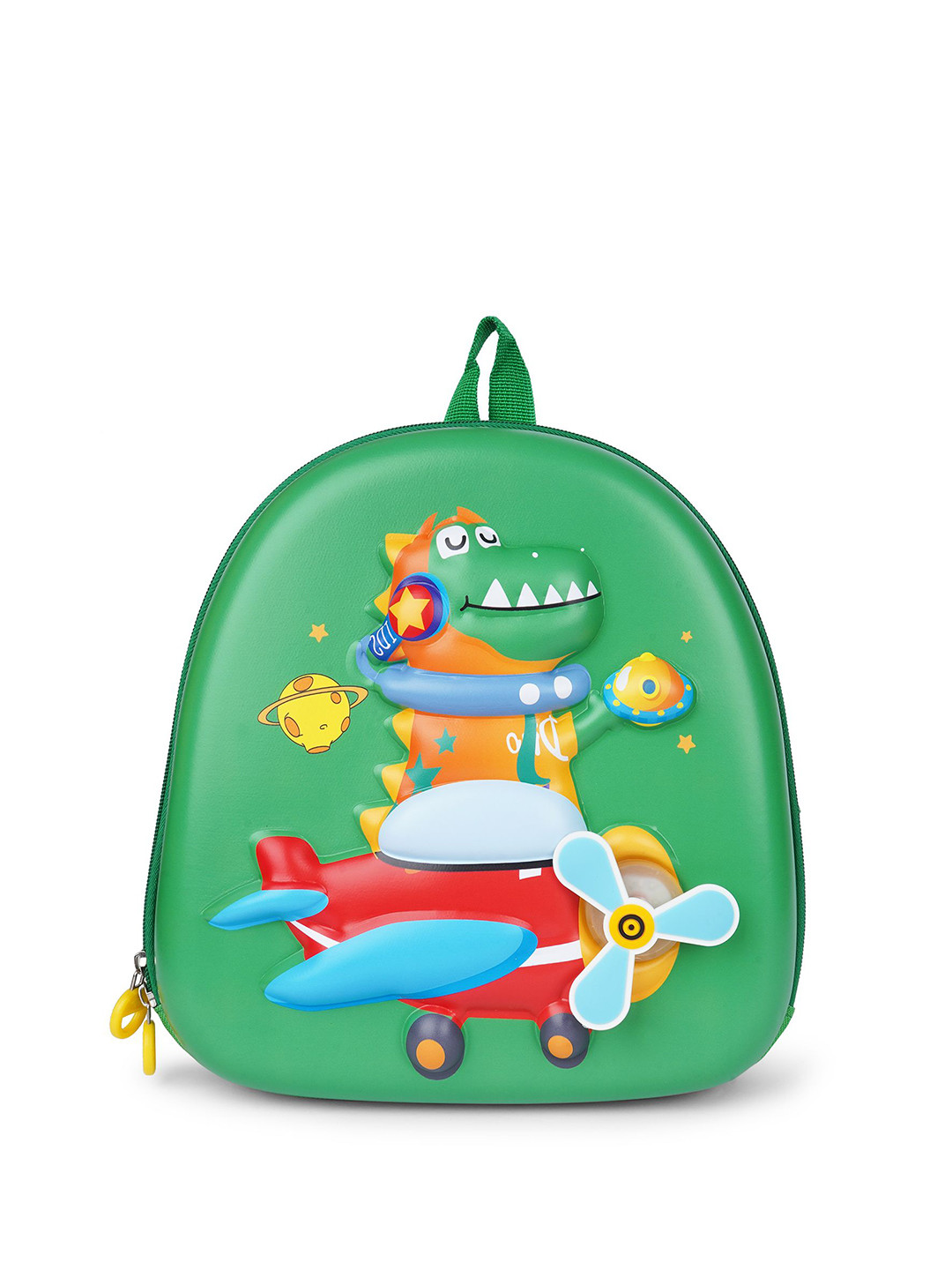 Kids On Board 3D Printed Design Dino on Airplane Backpack