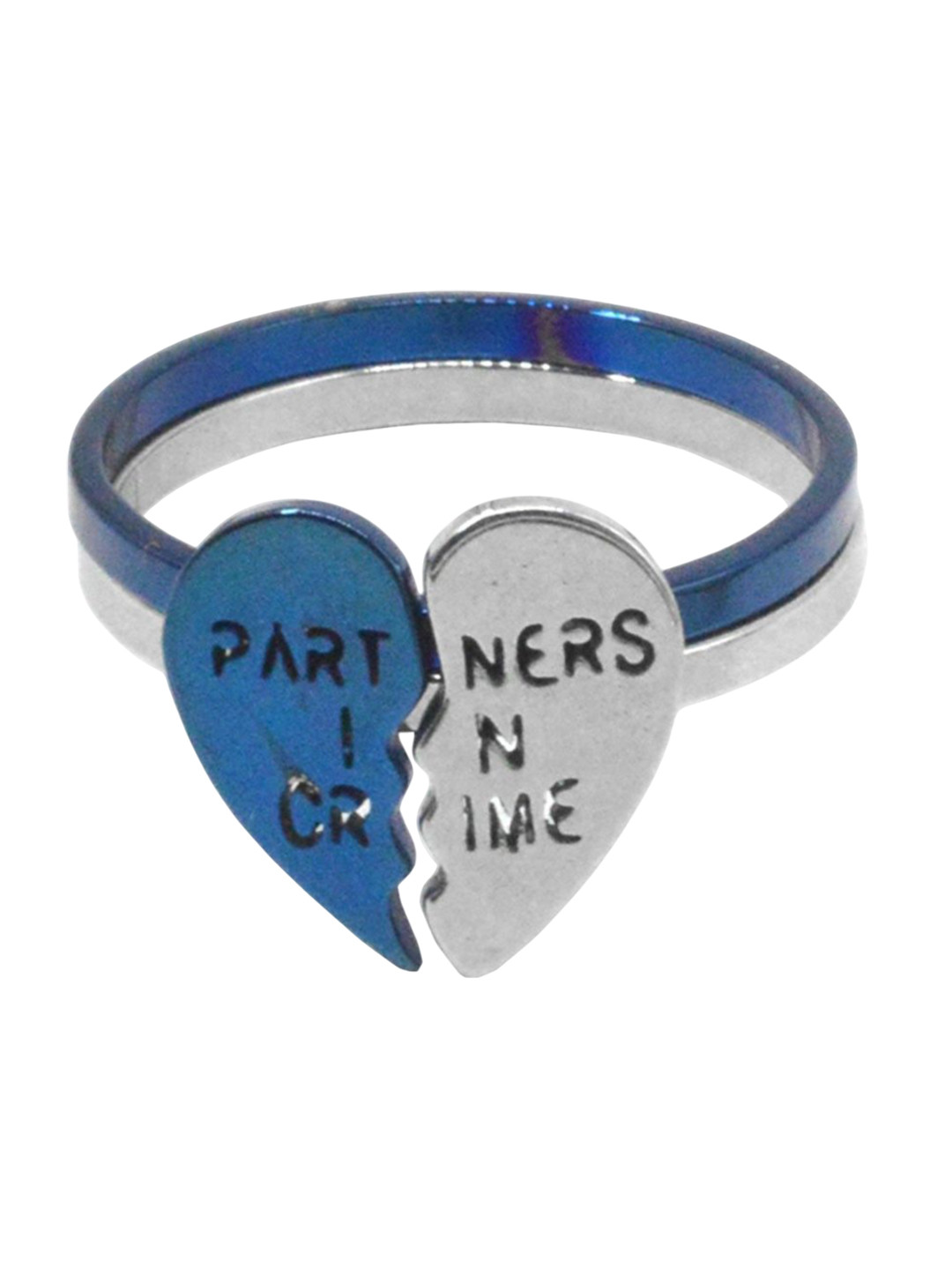 Sullery Set Of 2 Broken Heart Shaped Finger Rings