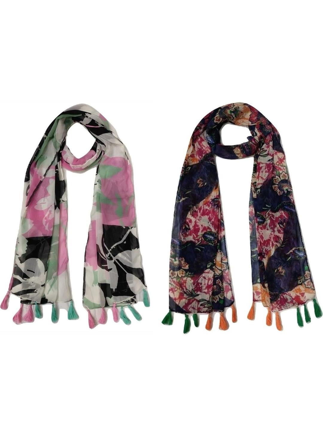 StoleVilla Floral Chiffon Stoles