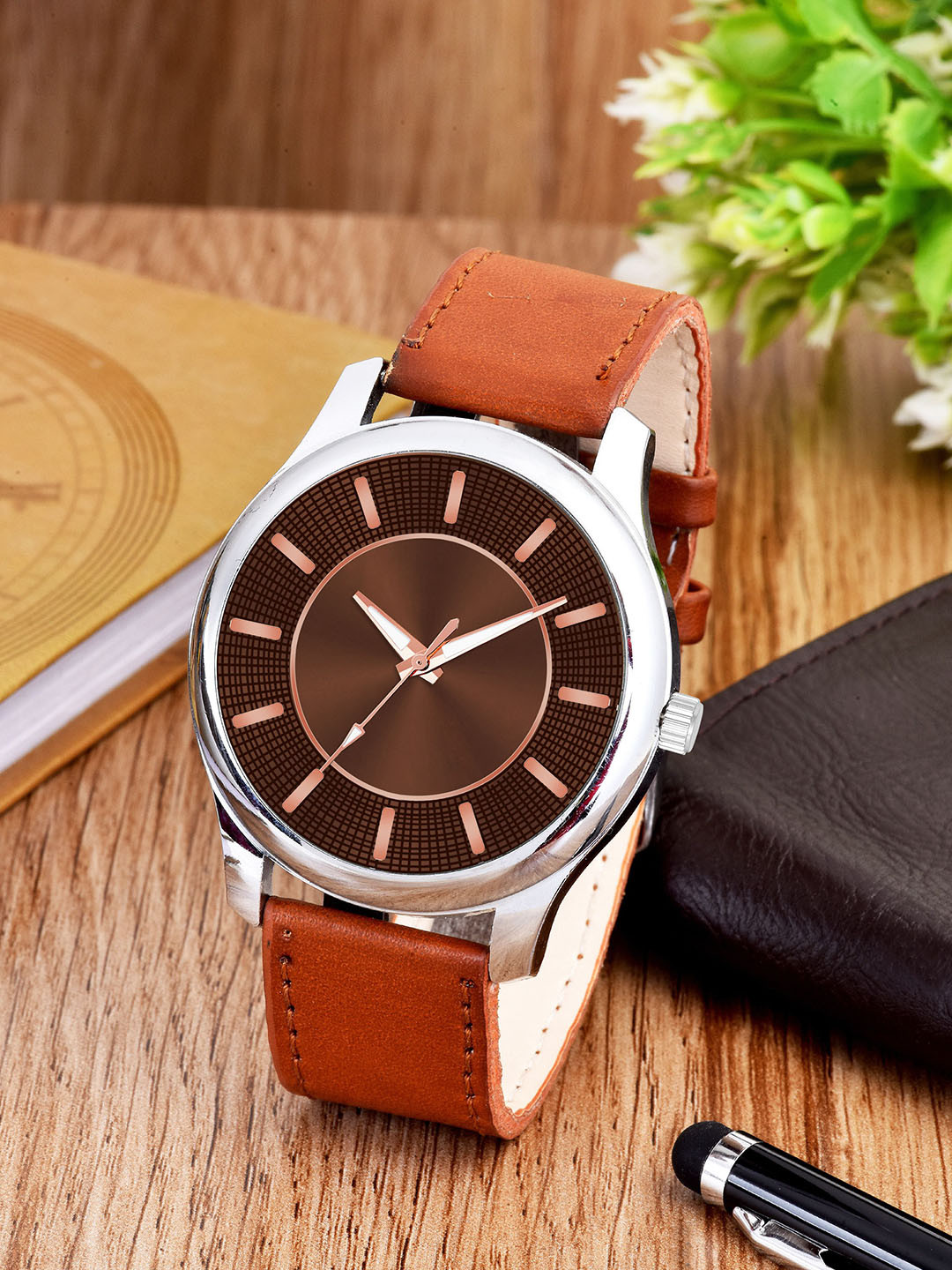 CSAMON Men Patterned Dial Analogue Watch 1017 BROB9087 Chikani L