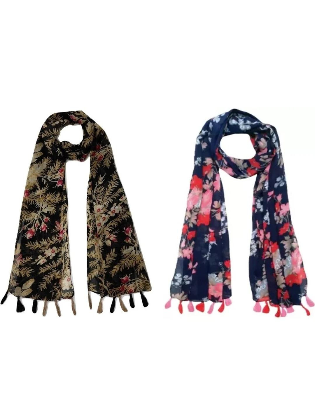 StoleVilla Floral Chiffon Stoles