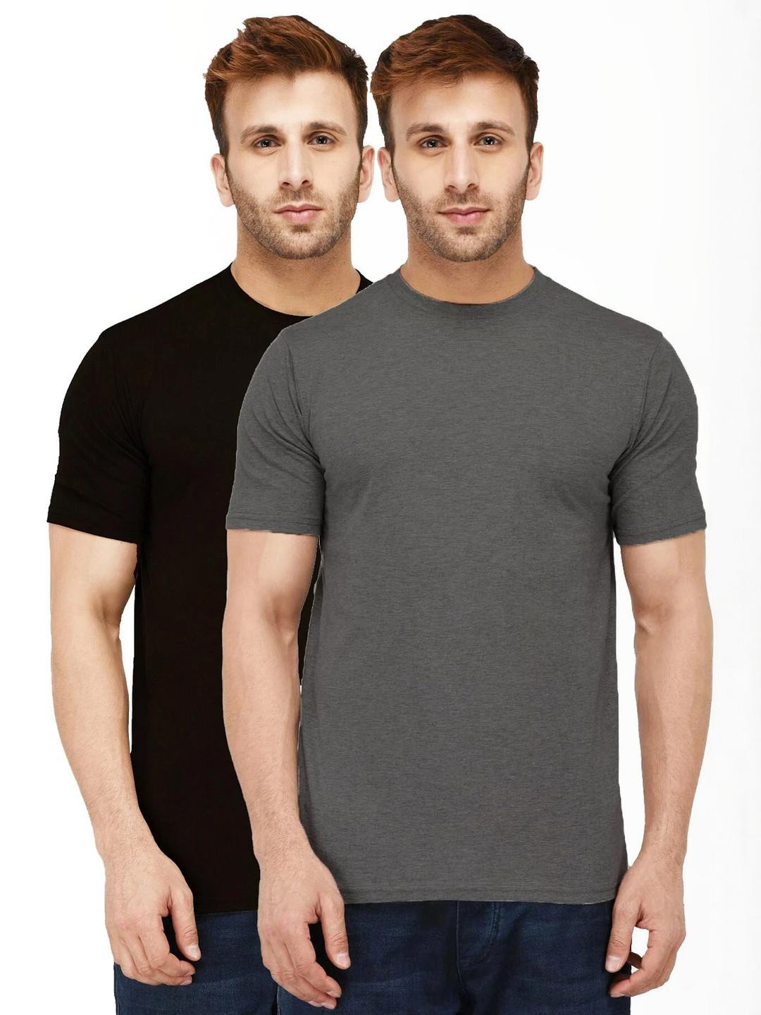 Kroptee Men Black Tshirts