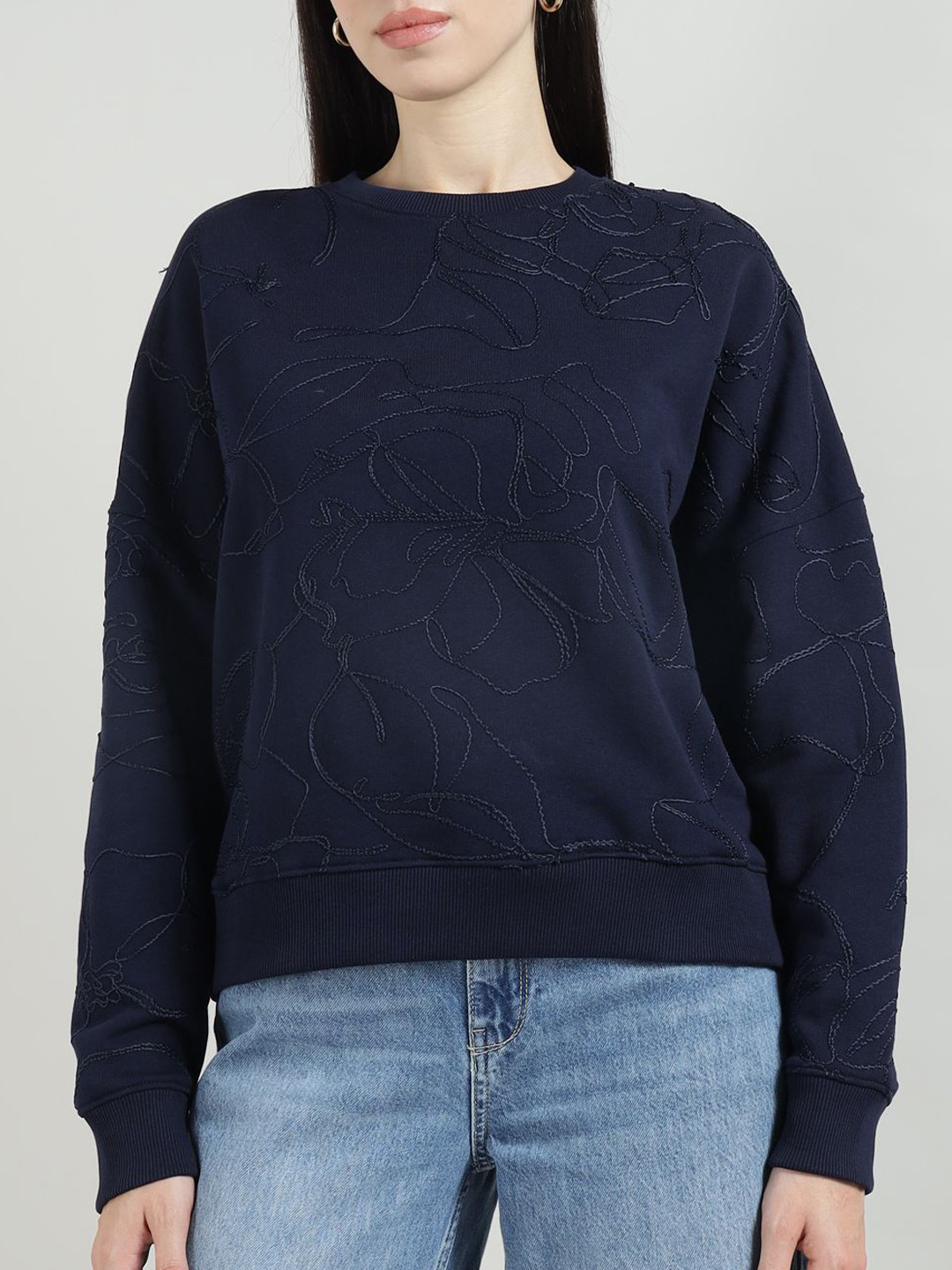 Ted Baker Women Embroidered Round Neck Sweatshirt