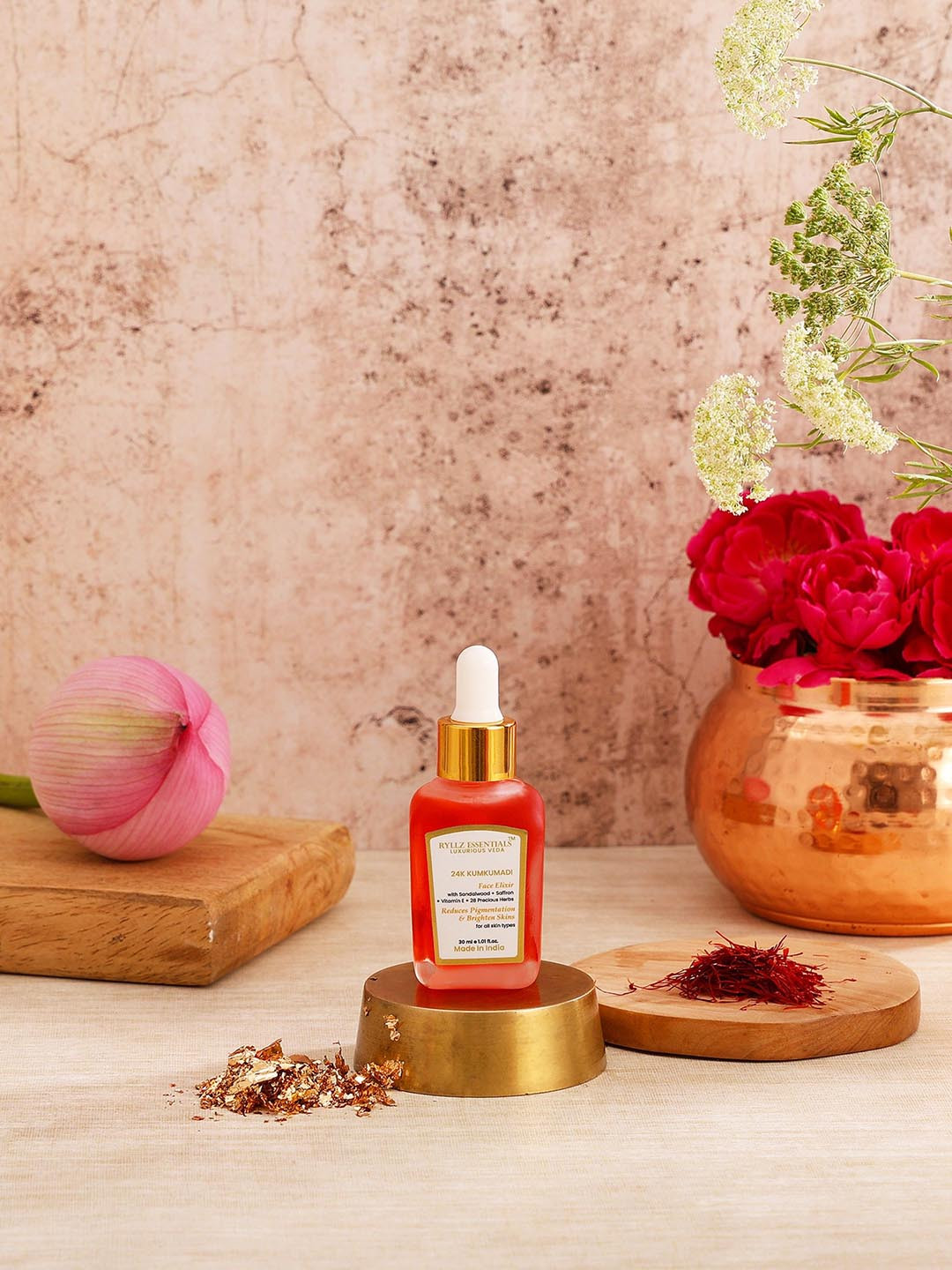 RYLLZ ESSENTIALS 24K Kumkamdi Face Elixir - 30 ml