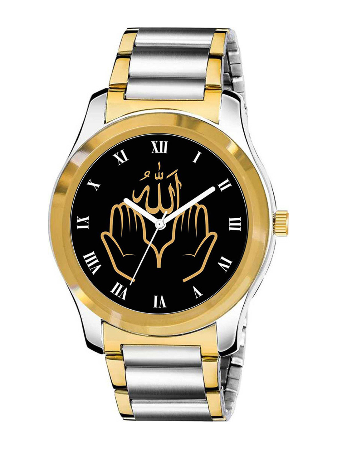 CSAMON Men Islamic Printed Analogue Watch GPChain Islamic ROM03 CD