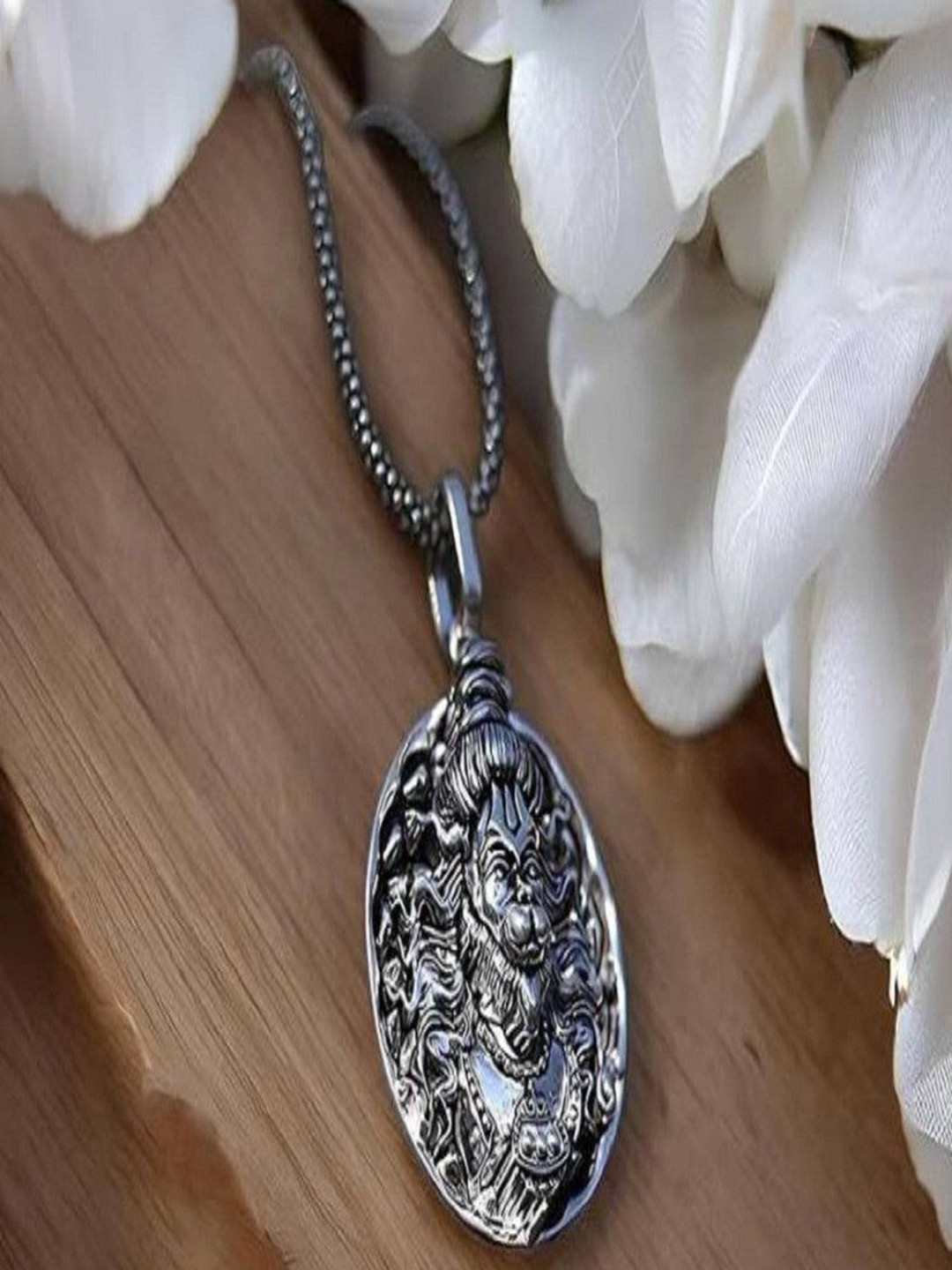 RV Jewels Unisex Set Of 2 Stainless Steel 3D Hanuman Pendants