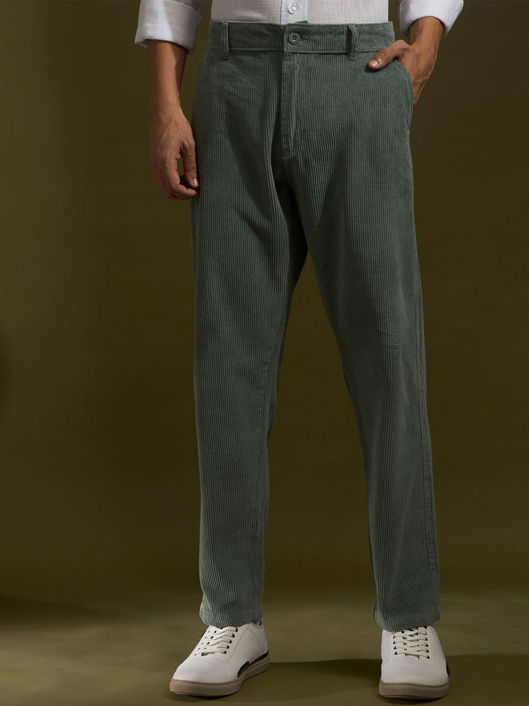 Espanshe Men Cotton Holden Corduroy Trouser