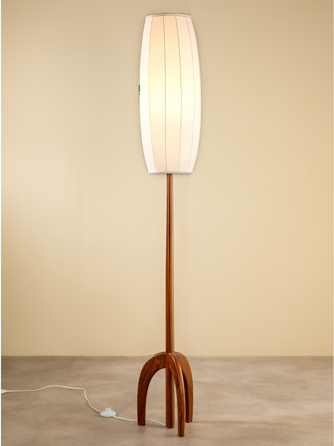 FREEDOM TREE Brown Wooden FloorLamp