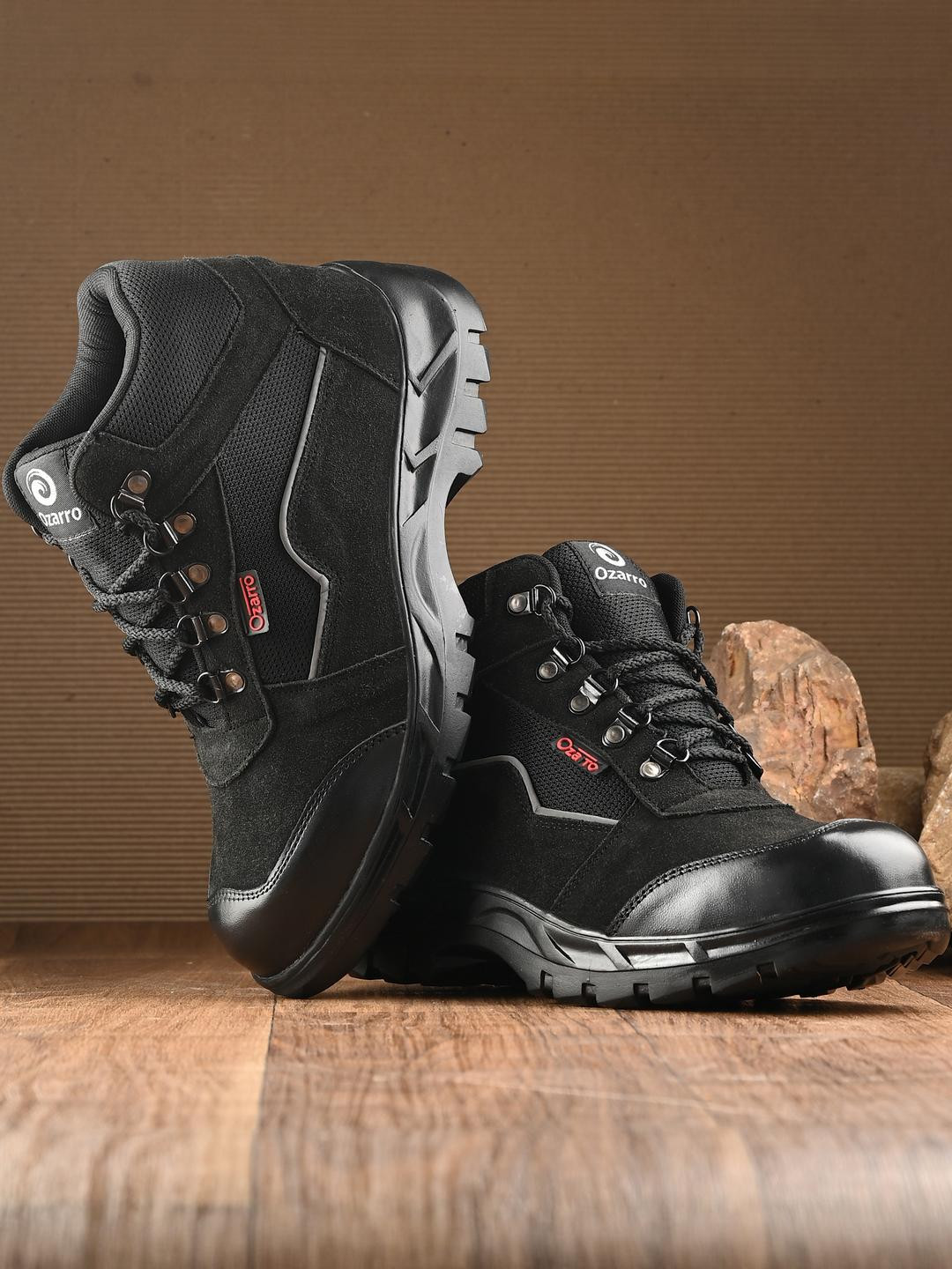 Ozarro Men Steel Toe Safety  Shoe - S4448