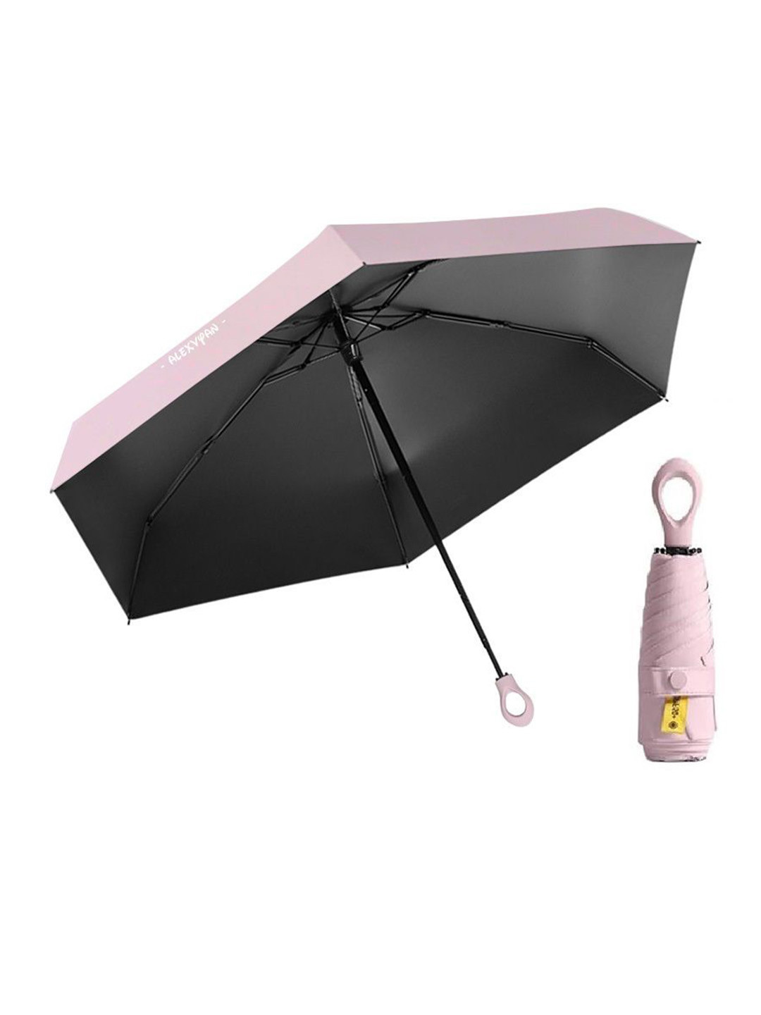 Alexvyan Pink Manual 2 Fold Umbrella