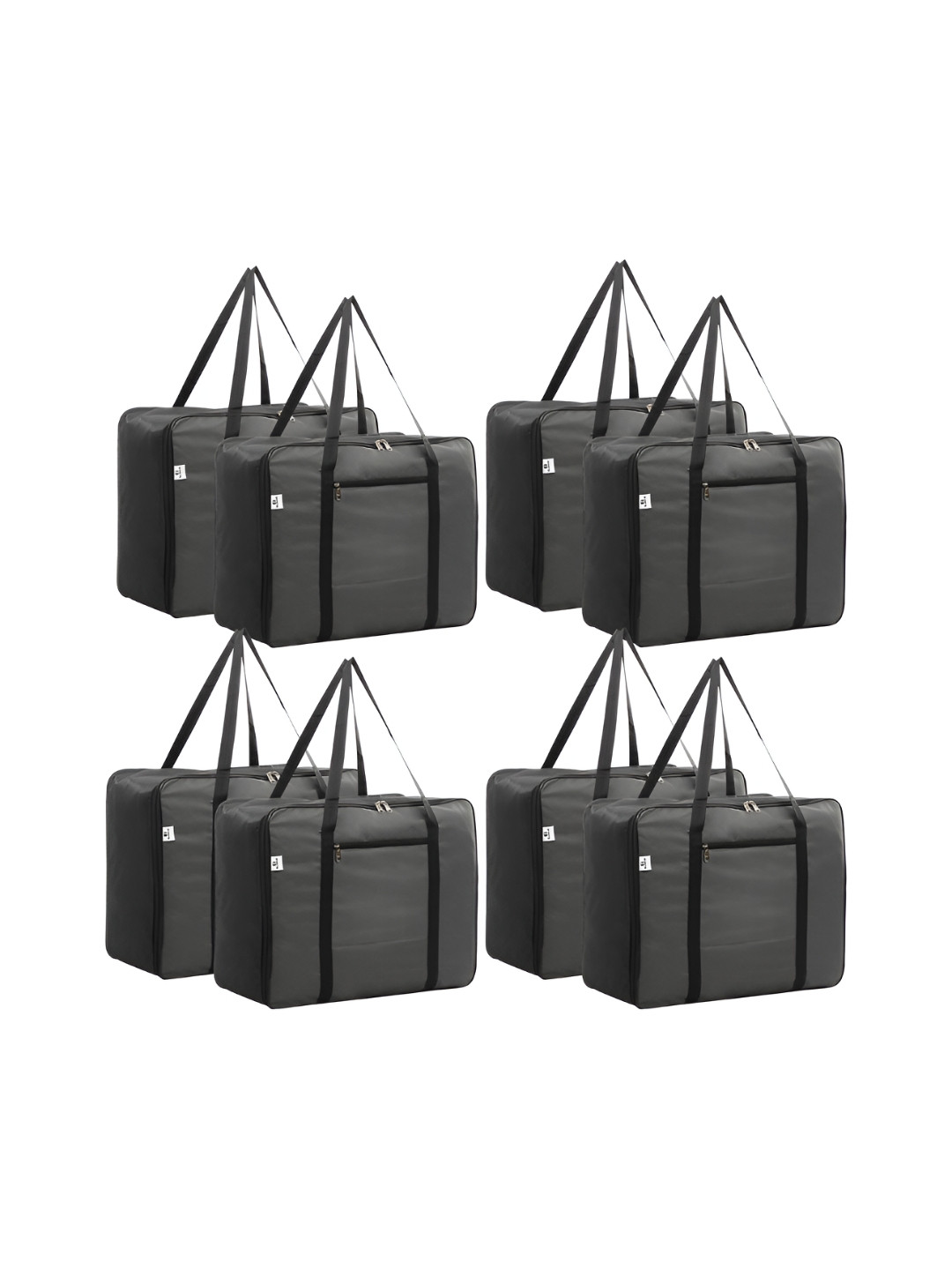 Aura Navy Grey 8 Pieces Multi-Utility Organiser Bag With Handle