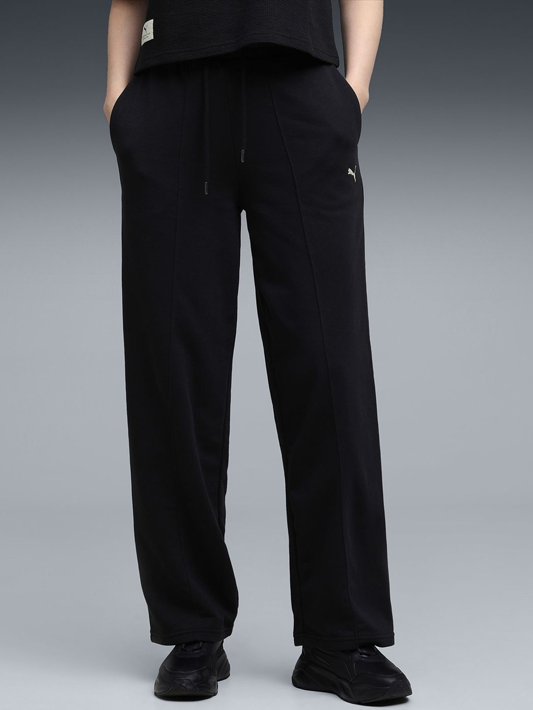 Puma Class Women High-Waist Cotton Track Pants